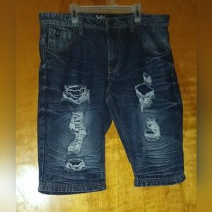 Men's Switch Remarkable Denim Medium Wash Fade Distressed Size 34